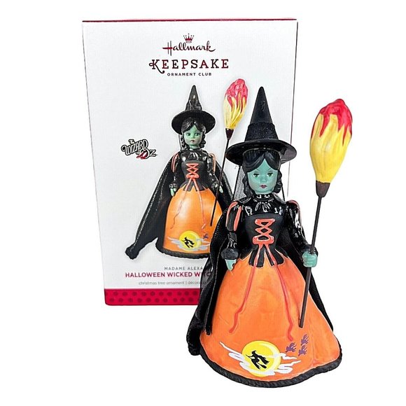 Hallmark Ornament Halloween Wicked Witch Of The West Madame Alexander Wizard Oz - Picture 1 of 10